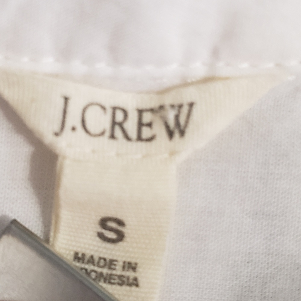 J. Crew Button Down Ruffle Bib Top - Picture 5 of 8